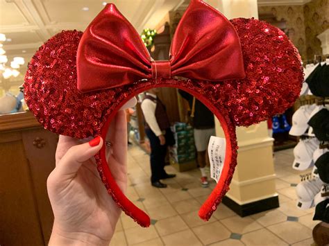 PHOTOS: New Redd Sequin Minnie Ears Arrive for the Holidays at Walt ...