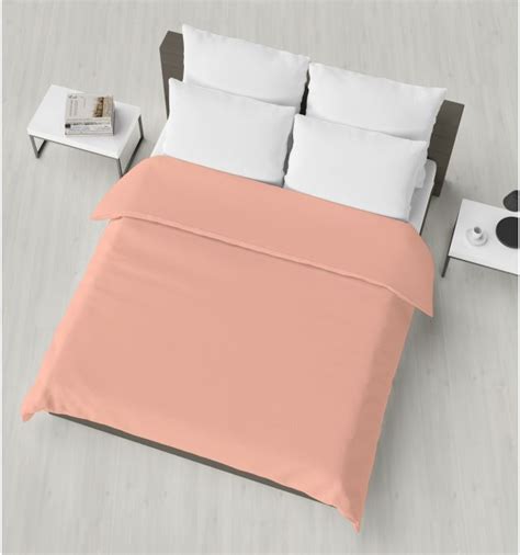 Едноцветен спален плик в Праскова - Bedzone