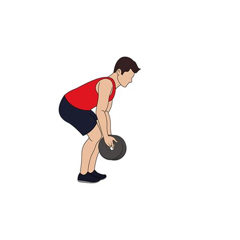 Bent Over Front Shoulder Raise - FITNESSSCHEMAS.NL