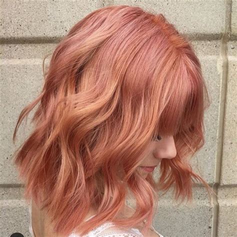 Март 2023 (+56 фото) Пепельно рыжий цвет волос | Blorange hair, Peach ...
