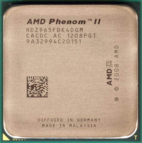AMD Phenom II X4 965 - Hardware museum