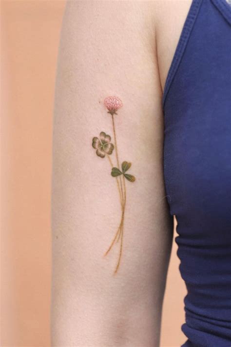 30+ Amazing Four Leaf Clover Tattoo Ideas