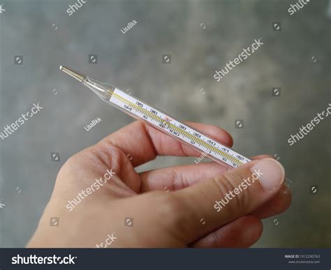 Picture Hand Holding Thermometer Stock Photo 1912290763 | Shutterstock