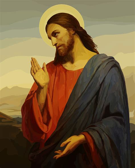 jesus painting recreation behance