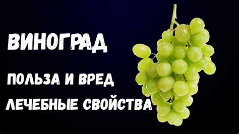 Виноград. Польза и Вред. Лечебные свойства. - YouTube