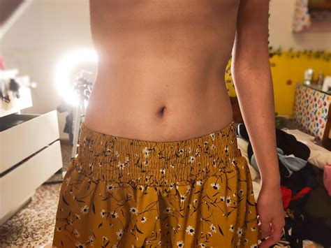I have a big ribcage and a layer of fat on my belly that I've been