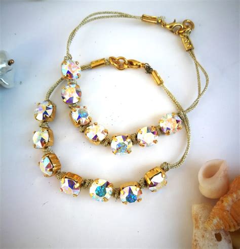 Βραχιόλι Swarovski | Gold And White