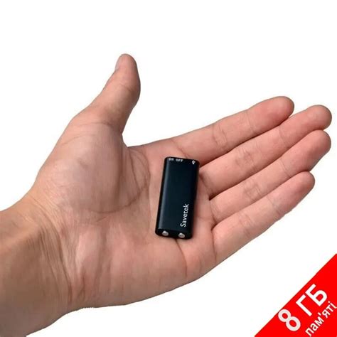 Мини Диктофон Savetek 200, 8 Гб Памяти, Активация Записи Голосом VOX ...