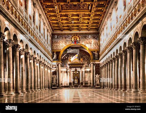 St. Paul's, Interior, Rome, Italy Stock Photo - Alamy