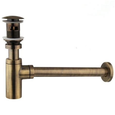 Витло за сифон за мивка клик-клак RETRO BRONZE | DKLux.com