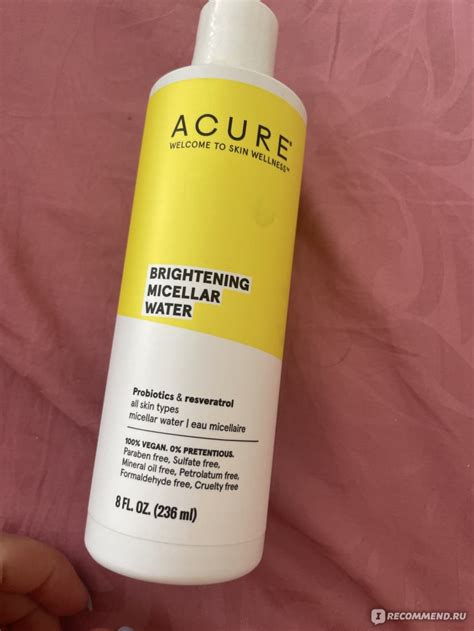 Мицеллярная вода Acure Brightening micellar water - «Не вода и не масло ...