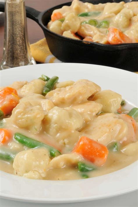 Easy Chicken And Dumplings With Biscuits - IzzyCooking