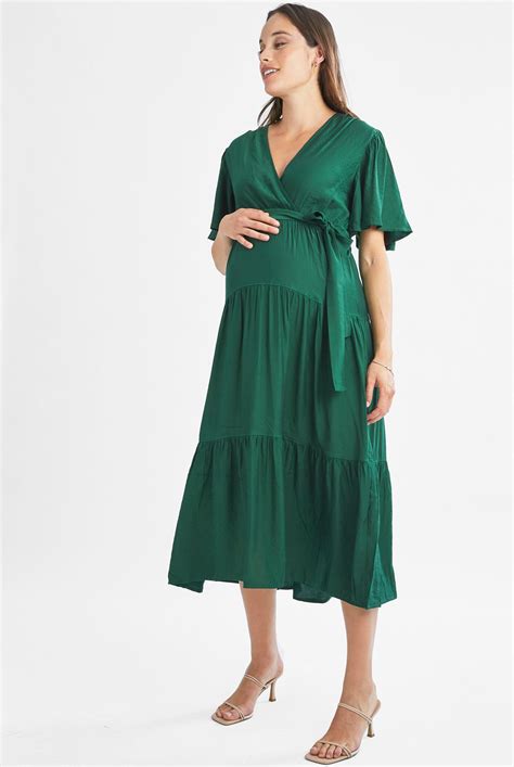 green maternity dresses
