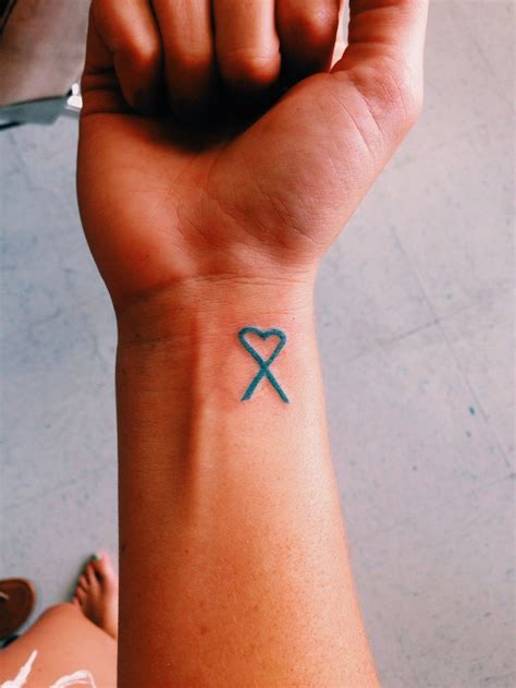 Ovarian Cancer Ribbon Tattoo - CancerWalls