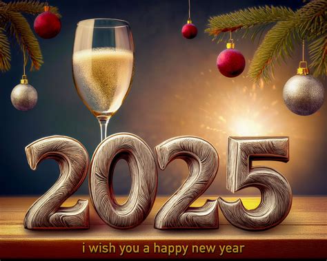 New Year, 2025, Wish Card Free Stock Photo - Public Domain Pictures