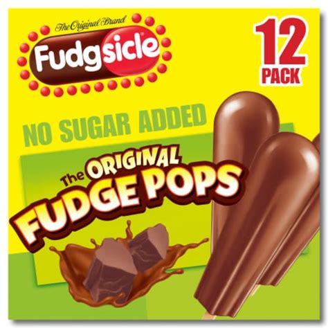 Fudgsicle® No Sugar Added Original Fudge Pops, 12 ct - Fred Meyer