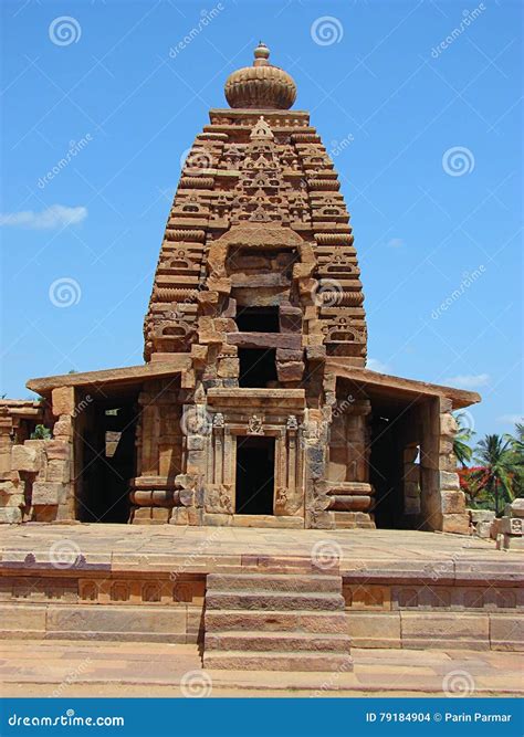 Temple De Galaganatha, Pattadakal, Karnataka, Inde Photo stock - Image