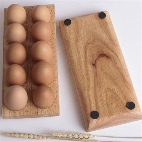 Natural Wood Egg Storage Boxes