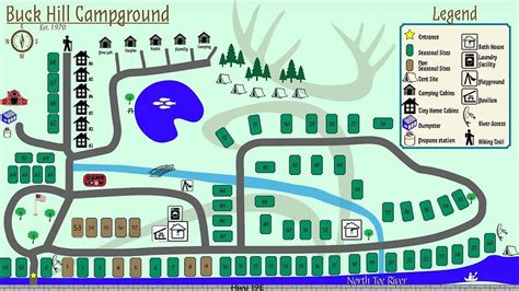 Buck Hill Campground Map of Grounds