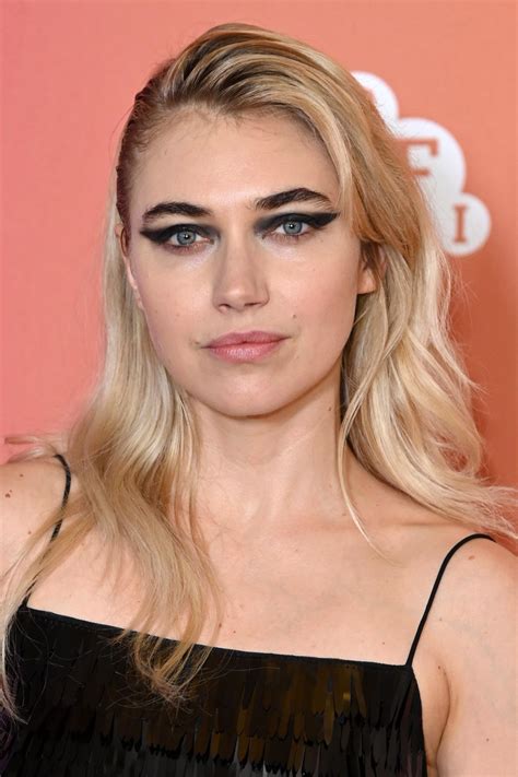 Imogen Poots in Black Sequin Two-Piece at Hedda BFI London Premiere