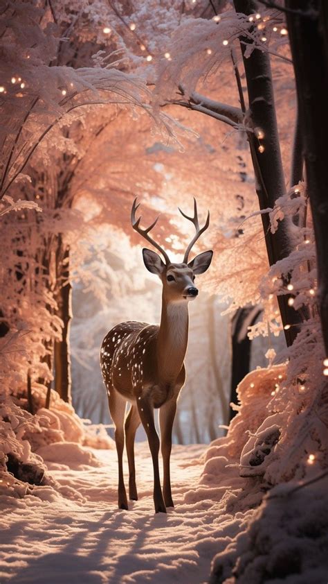 Christmas Reindeer Wallpaper | Оленьи иллюстрации, Фоновые рисунки телефона, Изображение животного