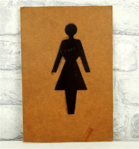 ORIGINAL VINTAGE RETRO Ladies Restroom Toilet Door Sign £17.10 ...