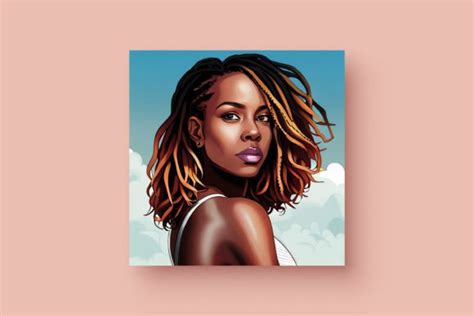 Black Woman Locs Black White Art Graphic by Cherry Noir Design ...
