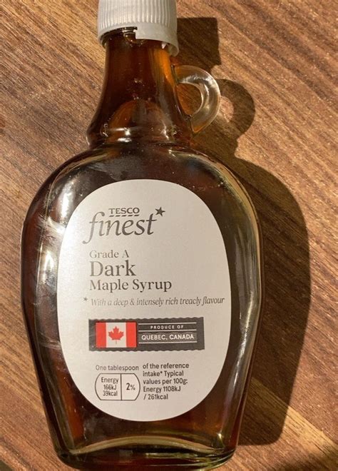 Dark maple syrup