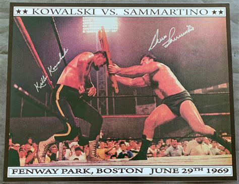 SAMMARTINO, BRUNO & KILLER KOWALSKI SIGNED LARGE FORMAT PHOTO – JO ...