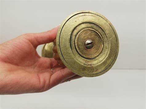 vintage small brass vase solid brass vase trumpet vase etsy