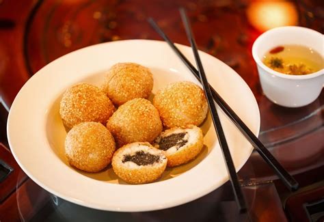 chinese sesame balls jian dui recipe red bean paste travel