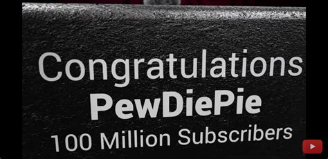 Custom 100 mil play button : r/pewdiepie