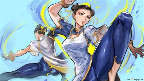 Chun-Li game art from Street fighter 6 8K wallpaper download