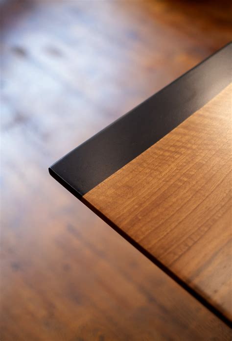 One Piece Walnut Black Epoxy Resin Conference Table – The Industrial