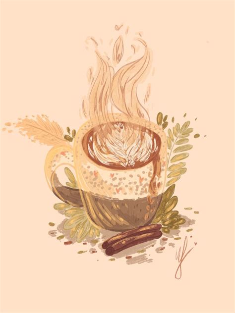 Горячая кружка мокко в стиле Другое на Illustrators.ru