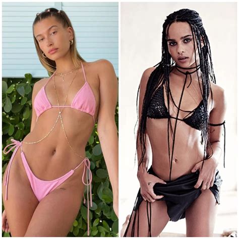 Hailey Bieber vs Zoe Kravitz | Scrolller