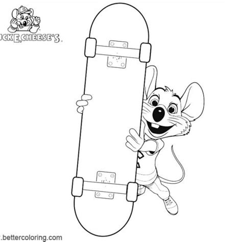 Chuck E Cheese Coloring Pages - Free Printable Coloring Pages