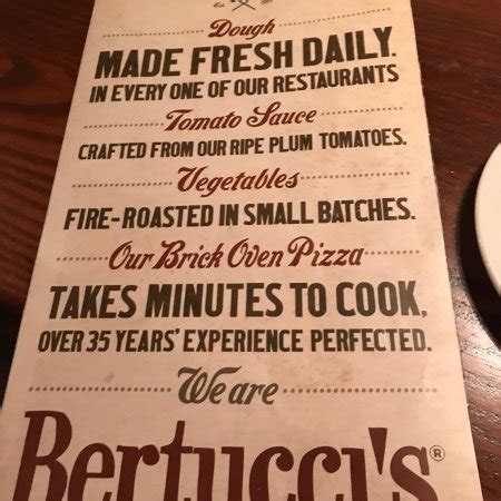 Bertucci's, White Marsh - Menu, Prices & Restaurant Reviews - TripAdvisor