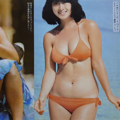 Yahoo!オークション - 河合奈保子水着 #80年代アイドル#美巨乳#食い込...
