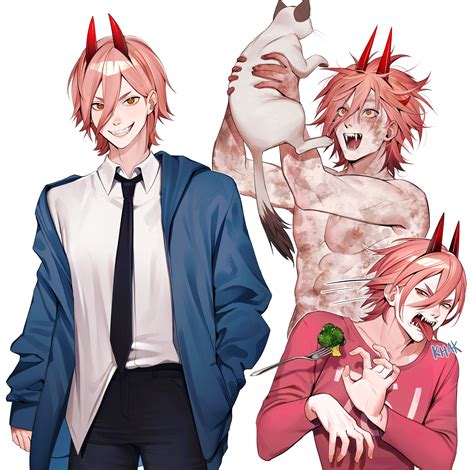 power and meowy (chainsaw man) drawn by lavelis | Danbooru