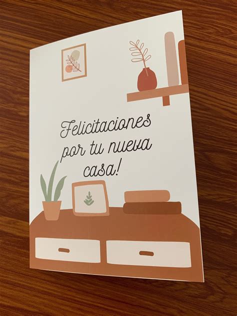 Felicitaciones Por Tu Nueva Casa New Home Greeting Card Custom Made 5x7