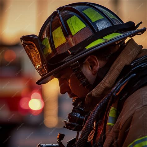 A closeup of a firefighter reviewing and practicing fire safety