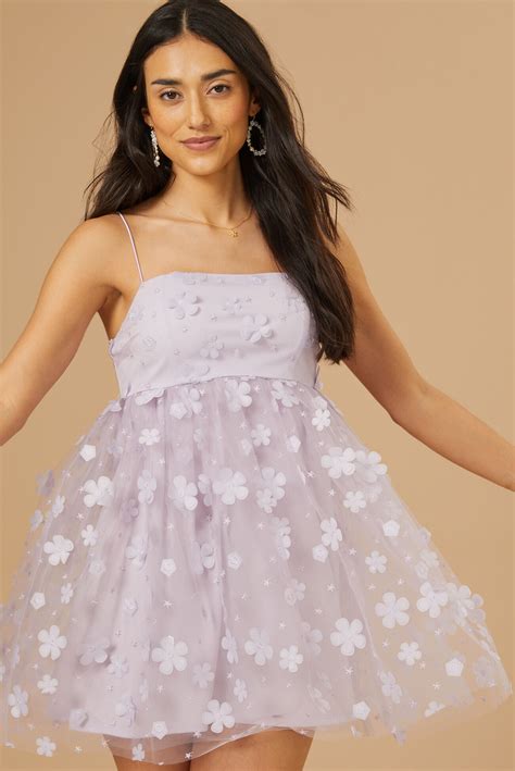 Altar'd State Aurora Floral Mesh Babydoll Dress | Mall of America®