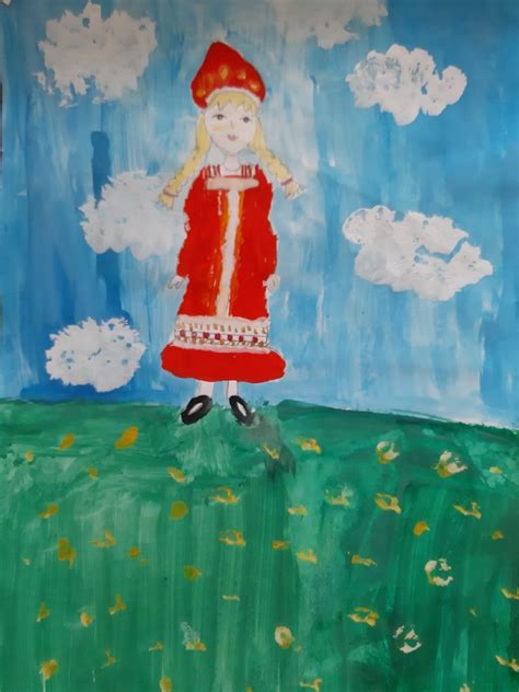 Рисунок - Русская красавица | Moy-Kroha.INFO