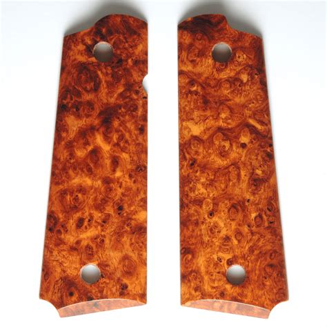 Amboyna Burl 1911 Grips - Winsett Grips