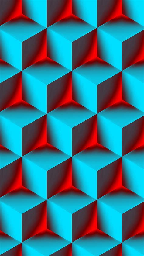 3d Wallpaper Red Blue