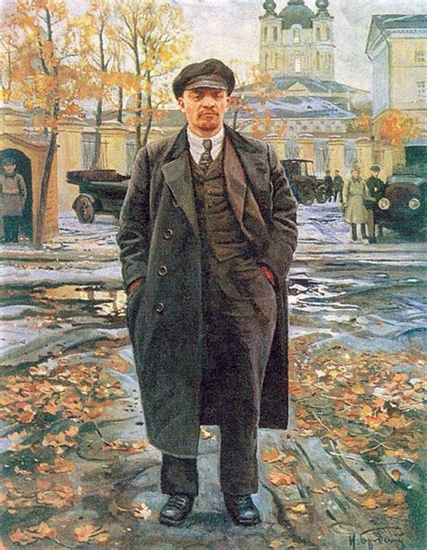 В. И. Ленин на фоне Смольного. Исаак Израилевич Бродский, 1925 | Soviet ...