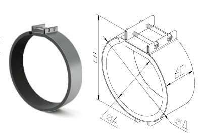 Хомут соединительный NED HTK 160