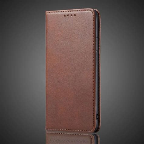 Кожаный чехол с магнитным притяжением для Xiaomi Redmi 12 13 13C 14C ...