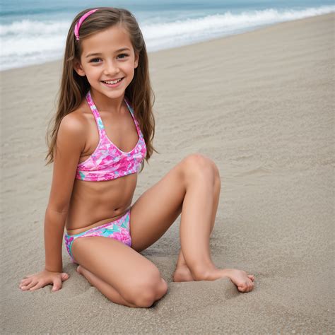 Preteen girls wearing bikini with legs spread by I FF - Playground